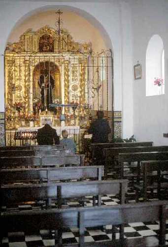 Vista del interior de la Ermita