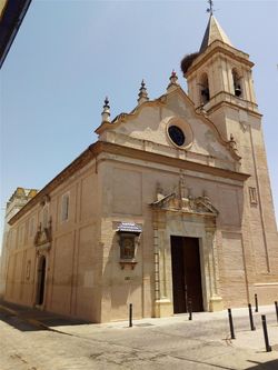 Fachada principal de la Iglesia de Santa María de las Nieves 