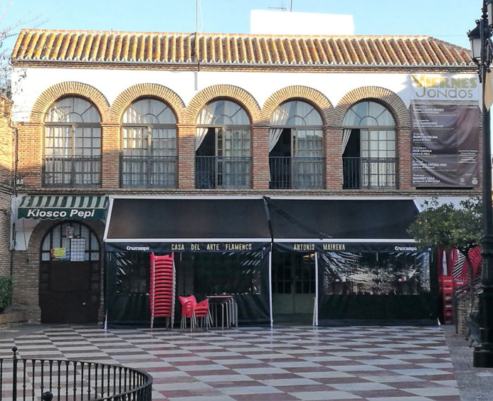 Fachada de la Casa del Arte Flamenco Antonio Mairena 