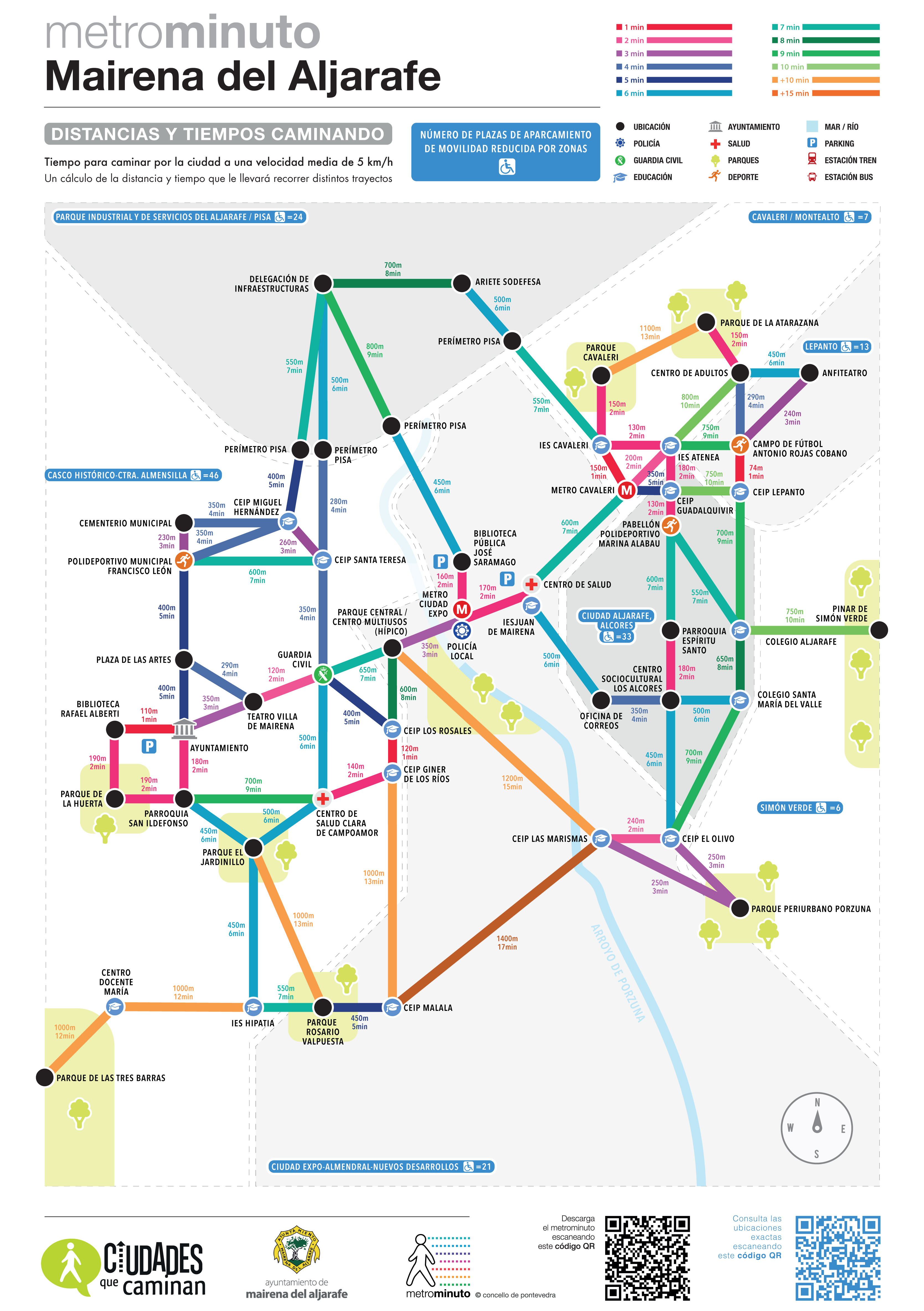 Un mapa para fomentar la movilidad sostenible y la accesibilidad de las personas con movilidad reducida