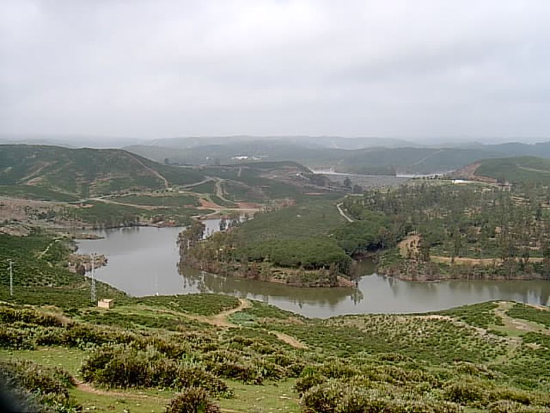 Vista general del pantano de Aznalcóllar