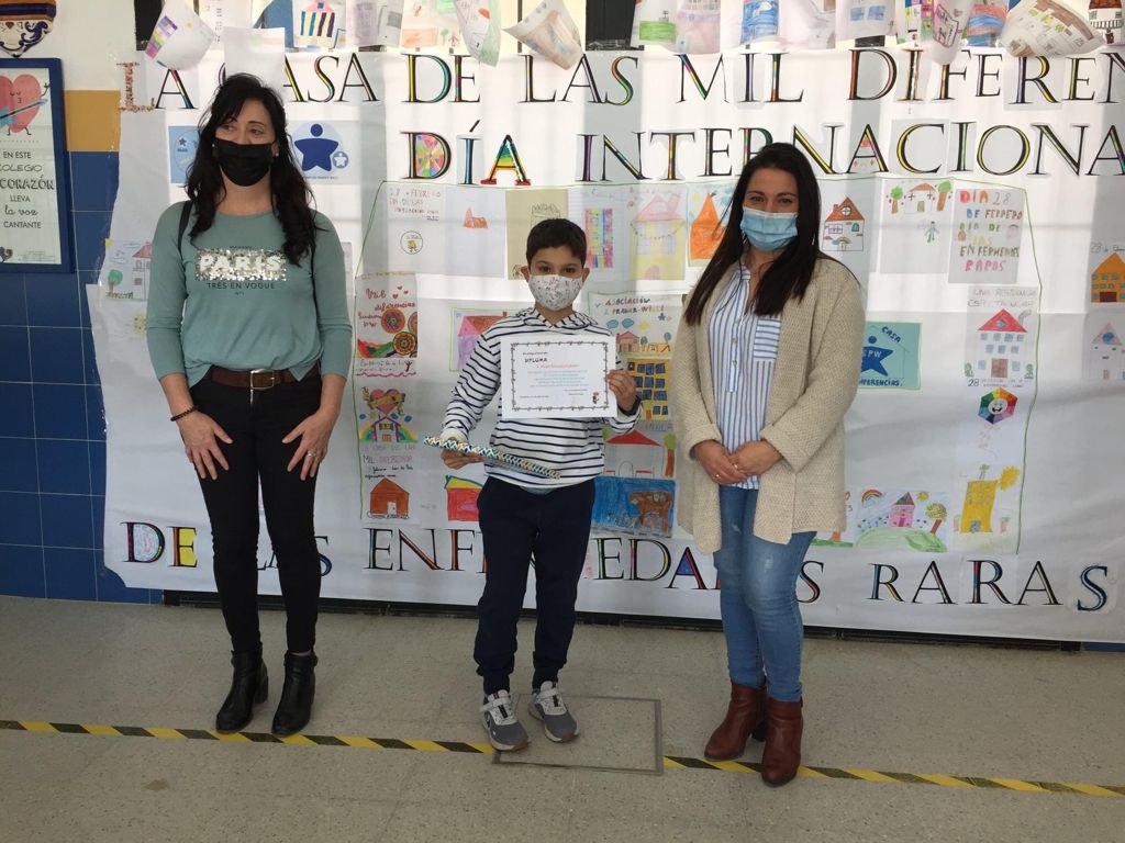 Entrega de premios a los ganadores de la categoría infantil de la XIV edición del Concurso de Marcapáginas