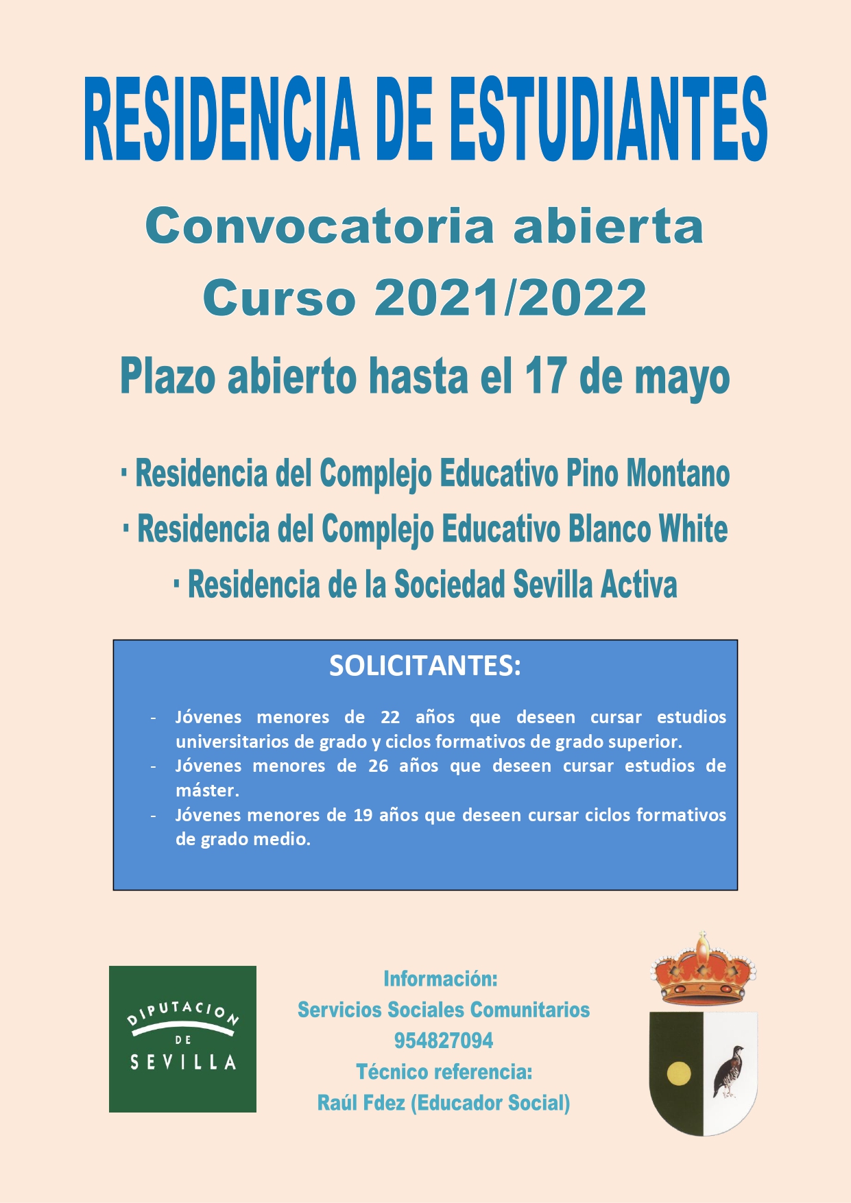 Solicitud de plaza en las residencias de estudiantes